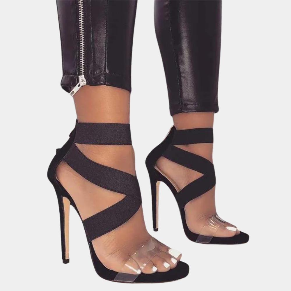 Raffinierte Damensandalen mit modischen Kreuzriemen