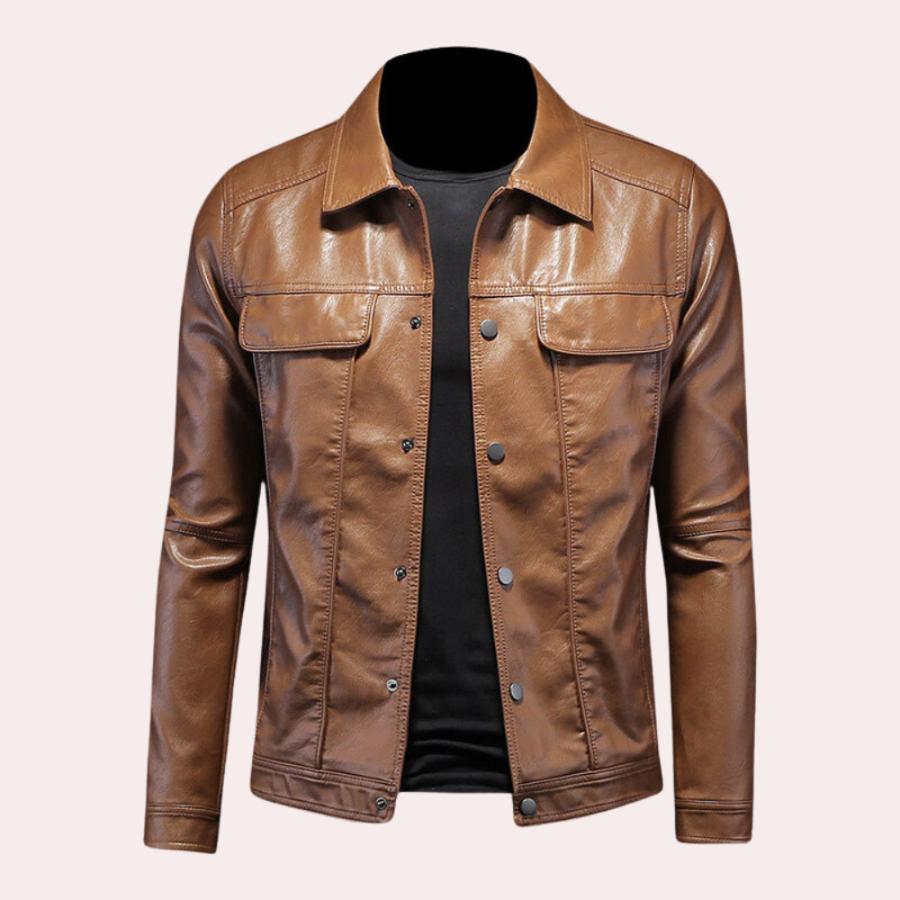 Moderne, stylische Männer-Bikerjacke
