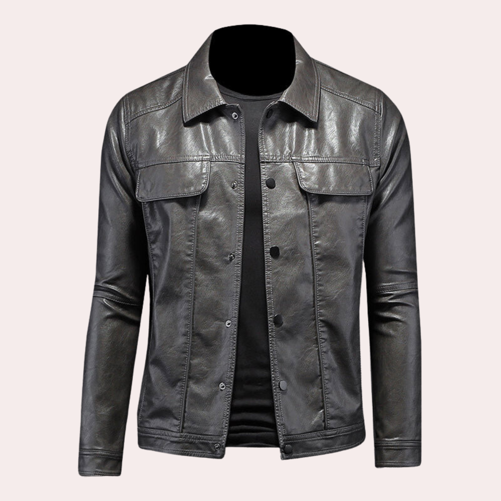 Moderne, stylische Männer-Bikerjacke