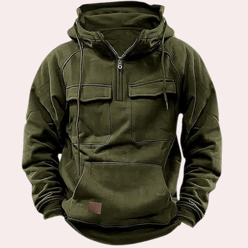 Moderner Winter-Kapuzenpullover für Herren