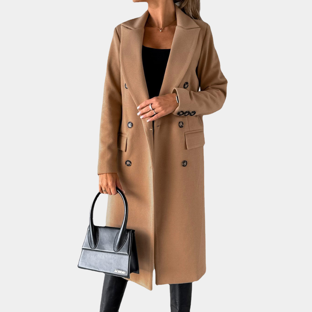 Krohn-e | Zweireiher Langmantel für Damen - Winter