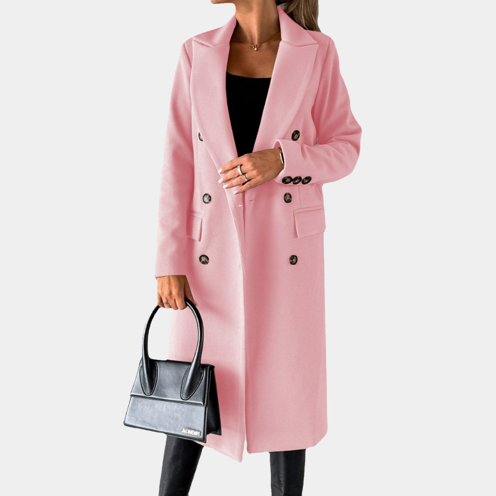 Krohn-e | Zweireiher Langmantel für Damen - Winter