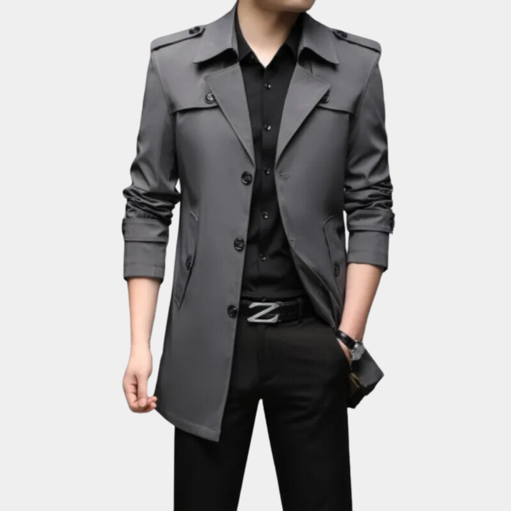Moderner, stilvoller Trenchcoat für Herren