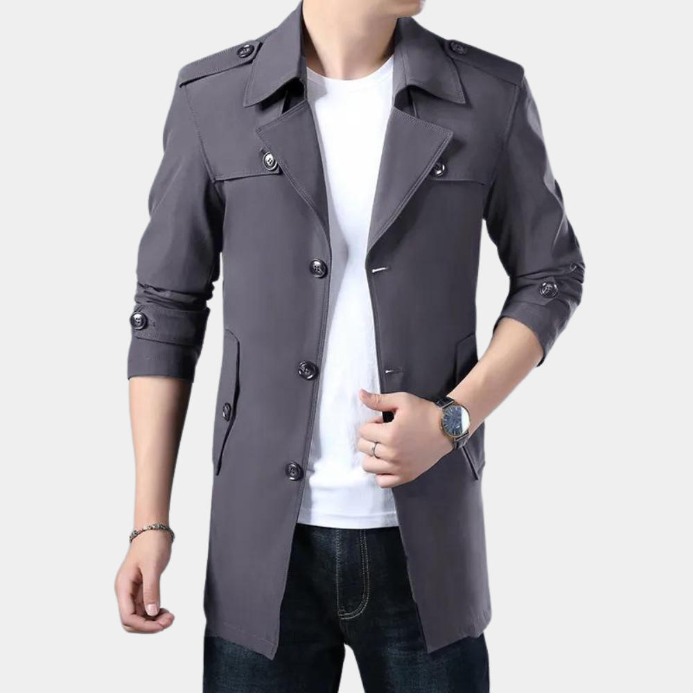 Moderner, stilvoller Trenchcoat für Herren