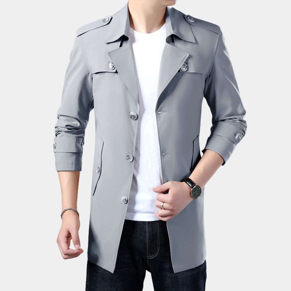 Moderner, stilvoller Trenchcoat für Herren