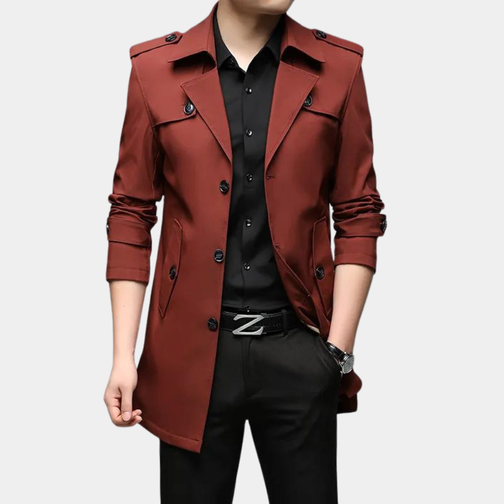 Moderner, stilvoller Trenchcoat für Herren