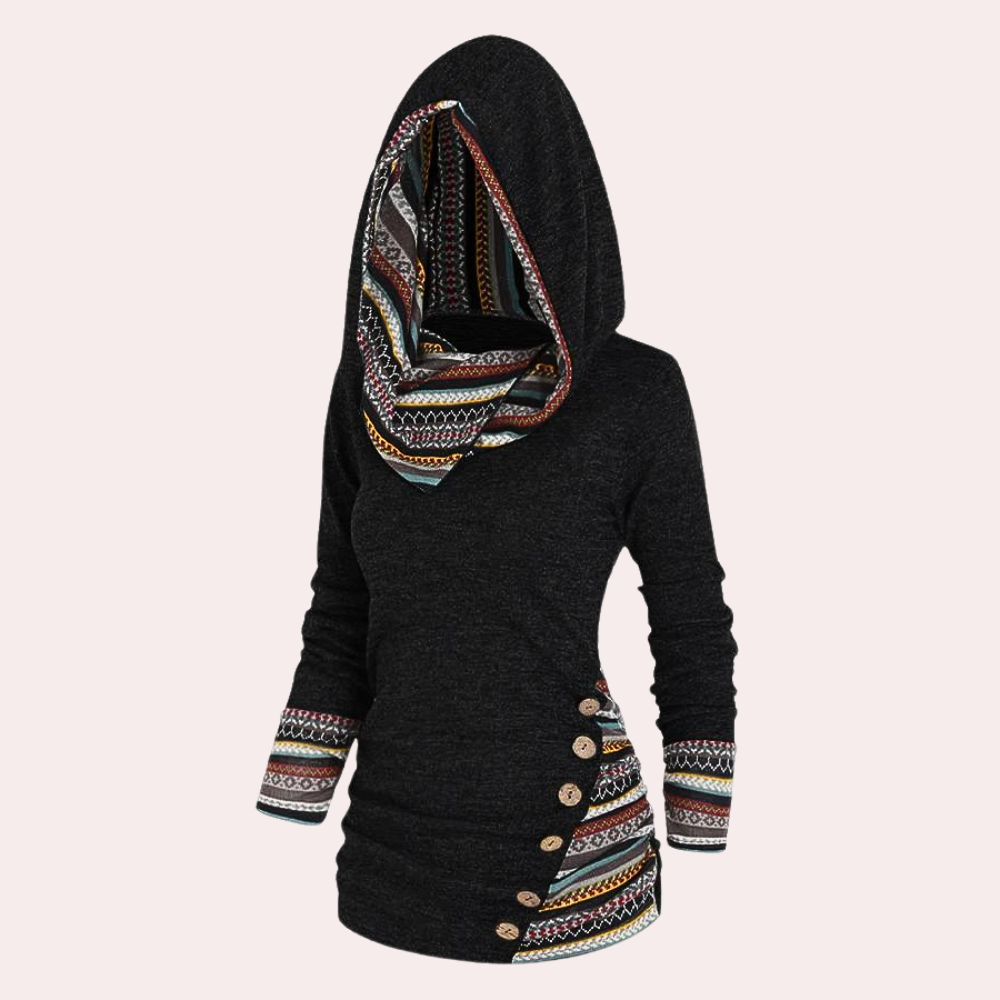 Krohn-e | Stilvoller Herbstkapuzenpullover für Frauen