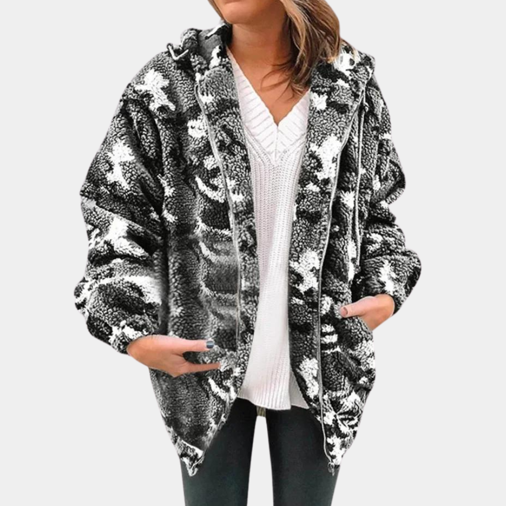 Damen-Kapuzenpullover mit stylischer Kapuze und regulierbarem Kordelzug