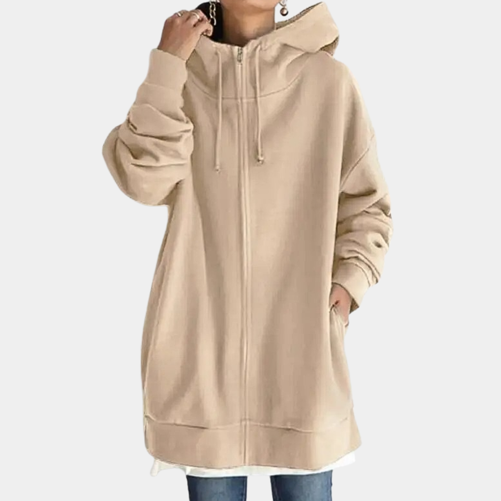 Moderner Damen-Zip-Hoodie für einen stylischen Auftritt