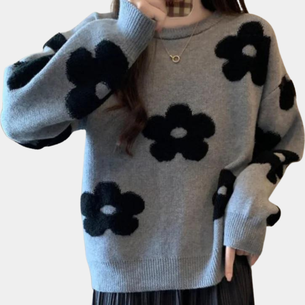 Luxuriöser Damenpullover Celina mit weicher, aufwendiger Strickstruktur
