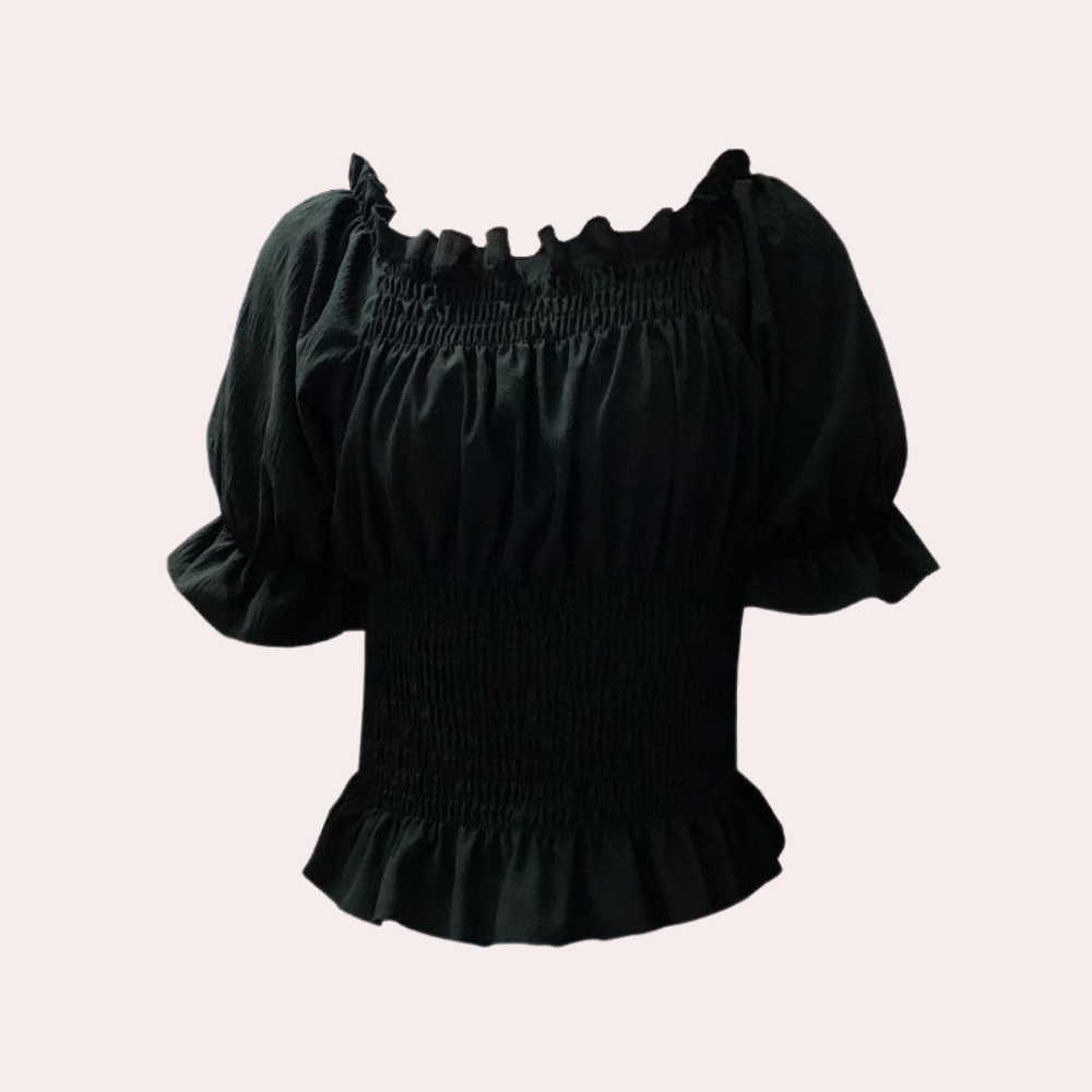 Agnes: Modische Sommerbluse mit angesagten Puffärmeln