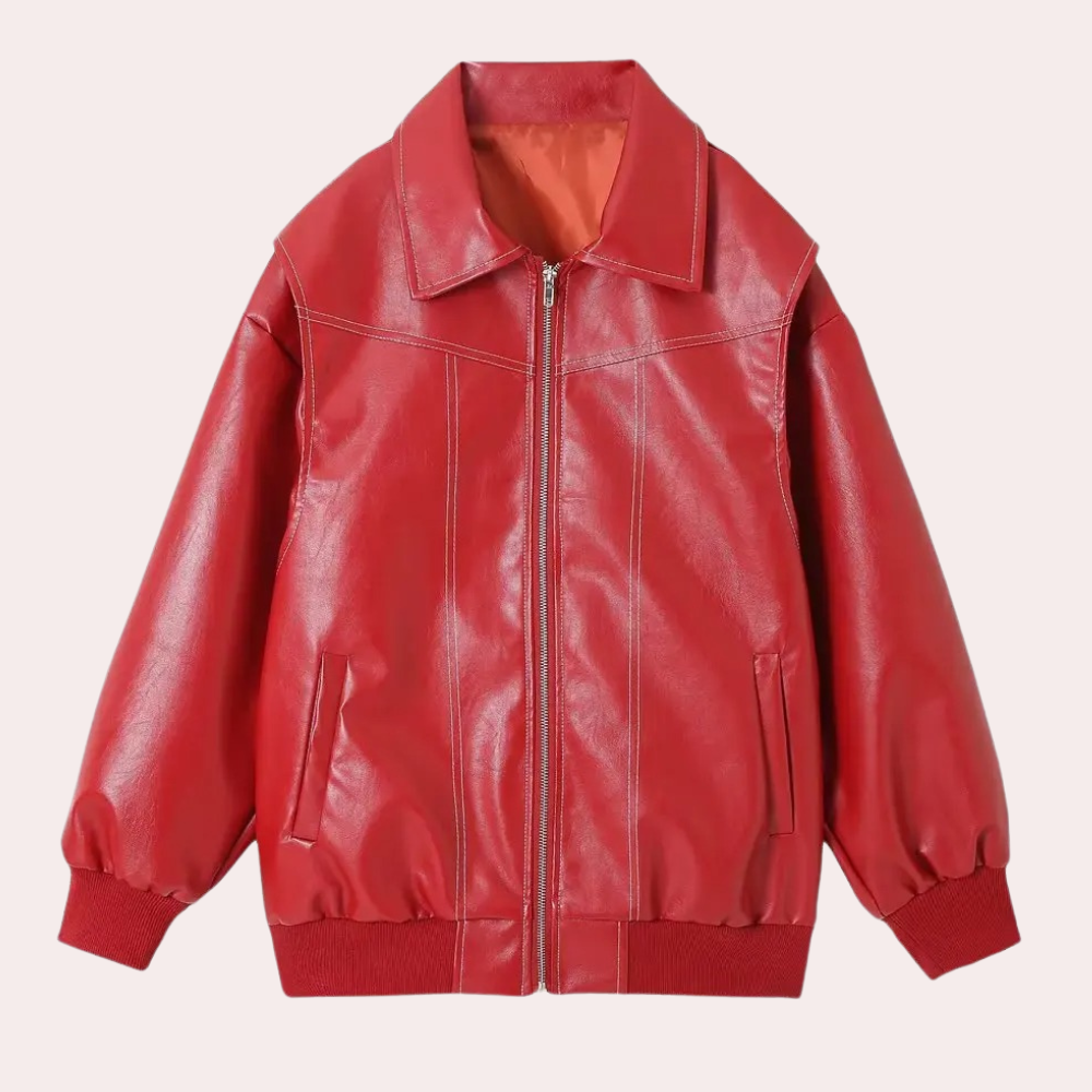 Elegante Lederjacke für Damen - MANUELA