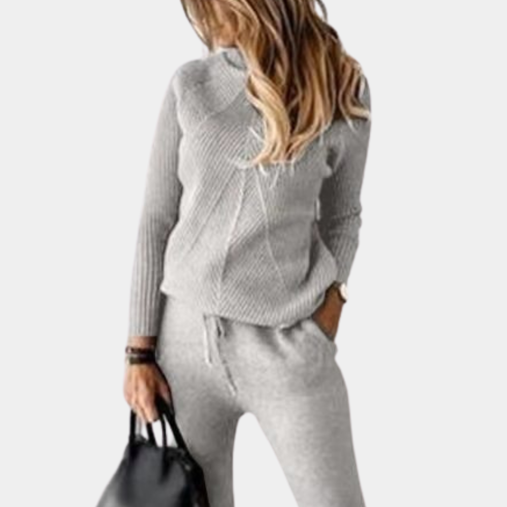 Elegantes zweiteiliges Strick-Set für Damen