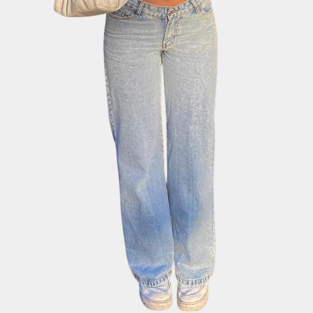 Weite, stilvolle Damen-Oversize-Jeans