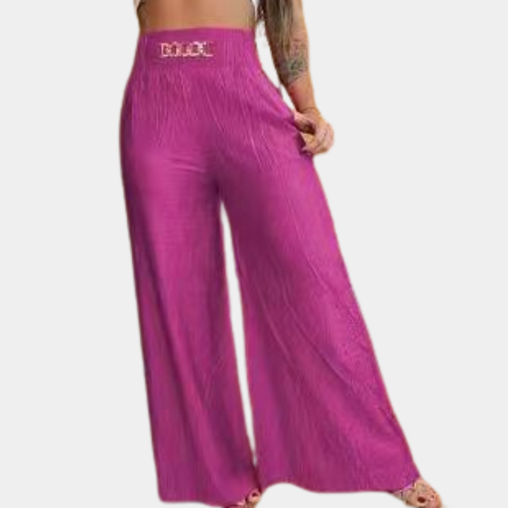 Trendige Damenhose mit weiter, modischer Silhouette