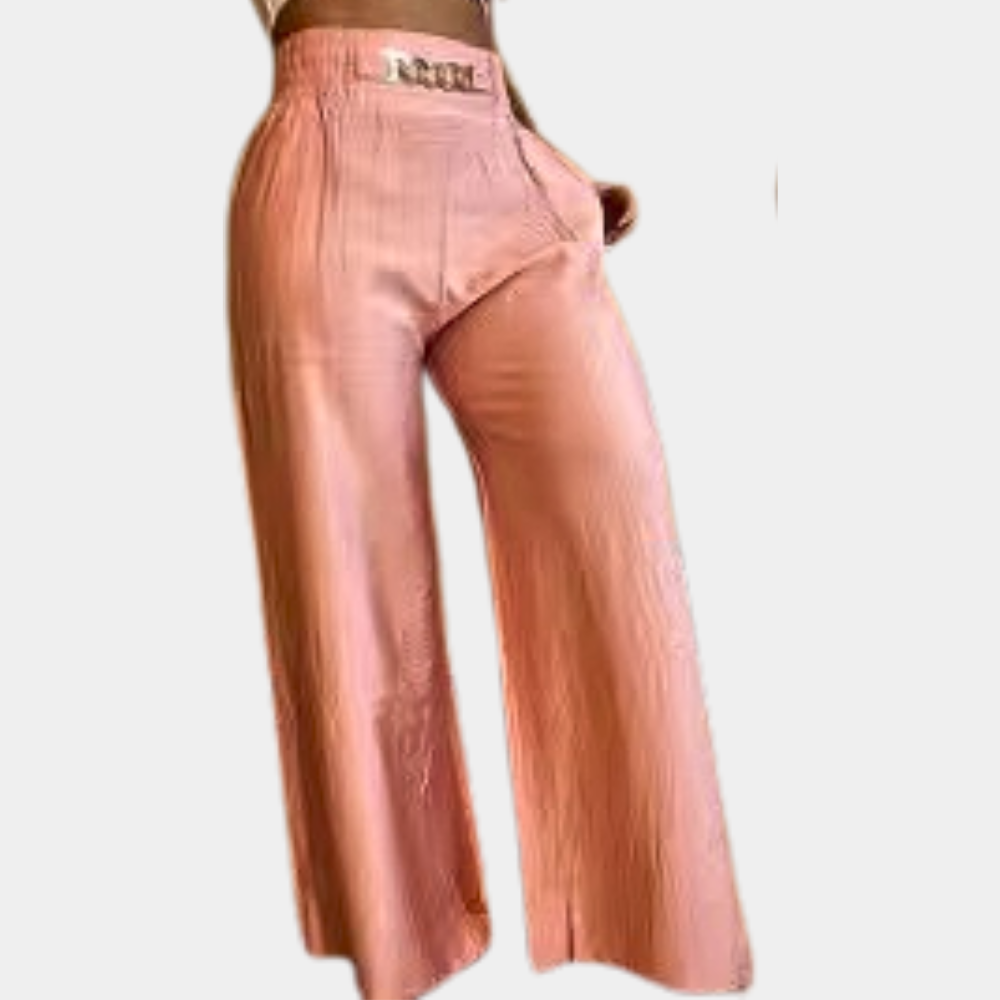 Trendige Damenhose mit weiter, modischer Silhouette