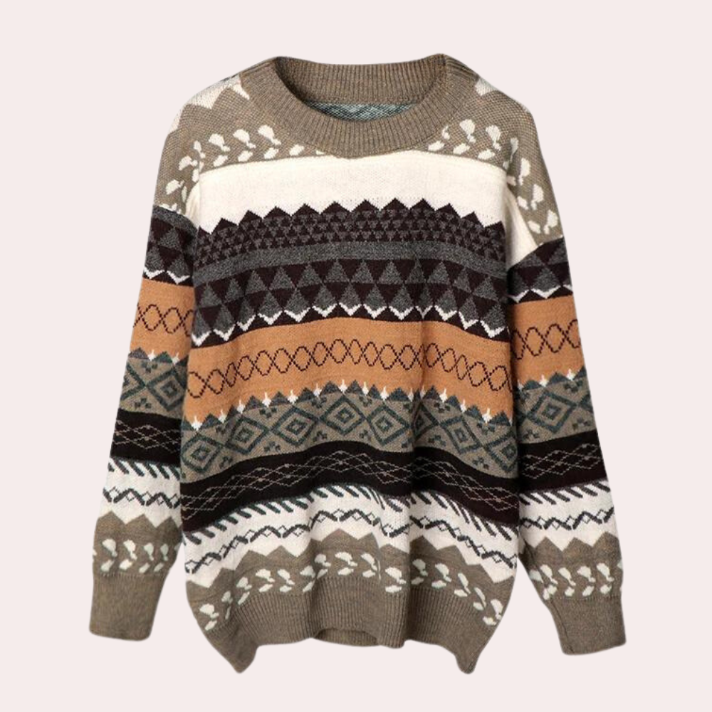 Bequemer Damen-Strickpullover in Übergröße