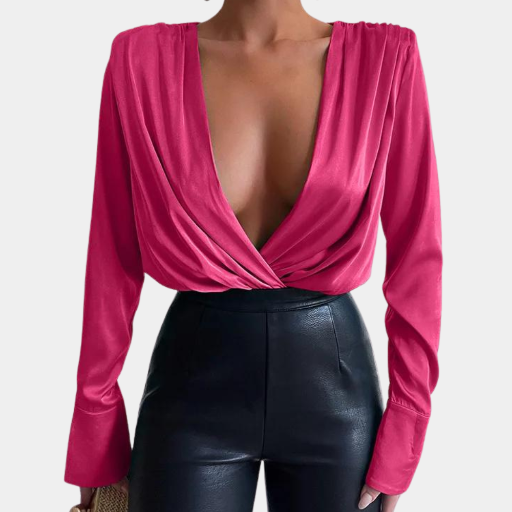 Elegante Langarm Bluse für Damen mit raffiniertem Stil