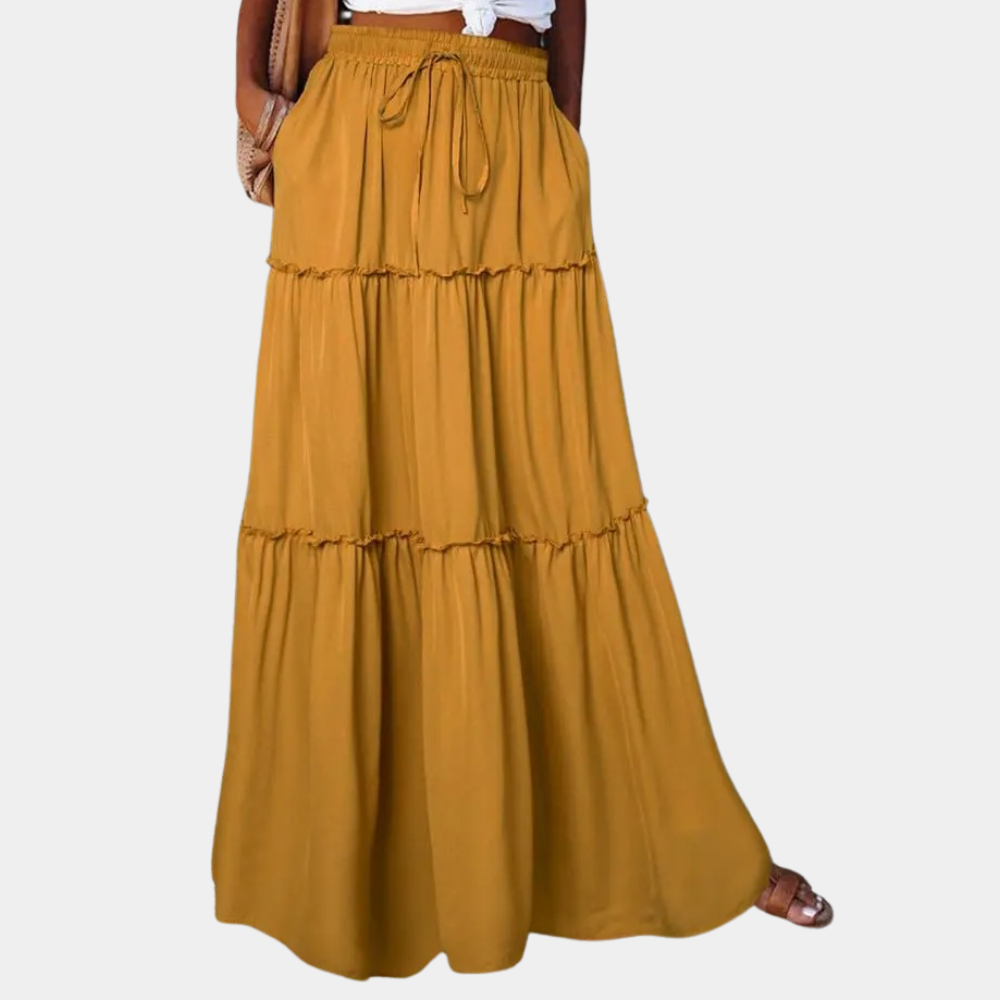 Elegantes langes Boho-Rock für Damen