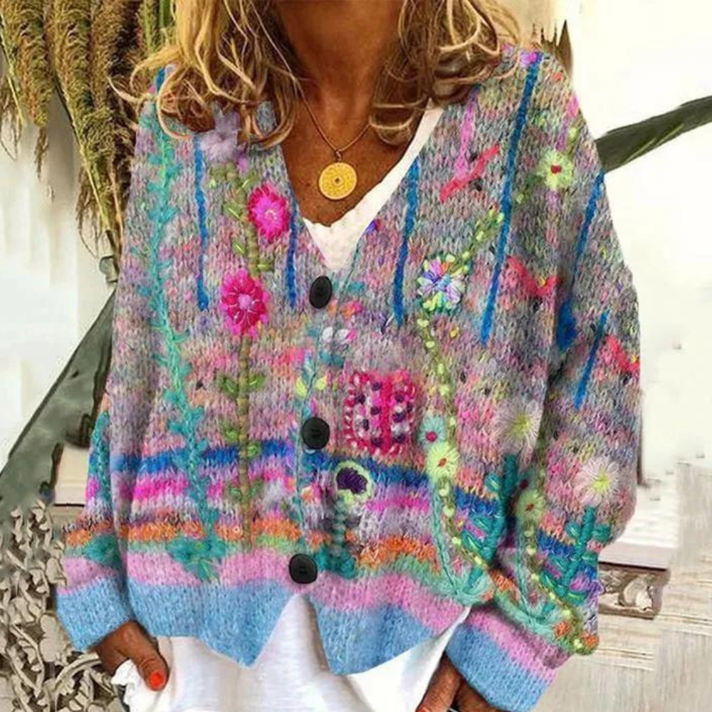 Modischer Damenpullover in schickem und fröhlichem Design