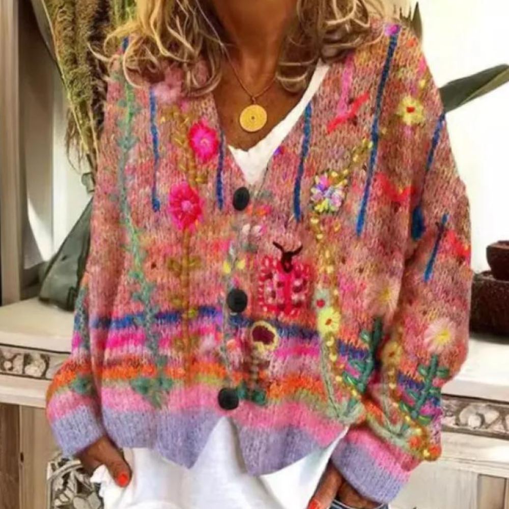 Modischer Damenpullover in schickem und fröhlichem Design