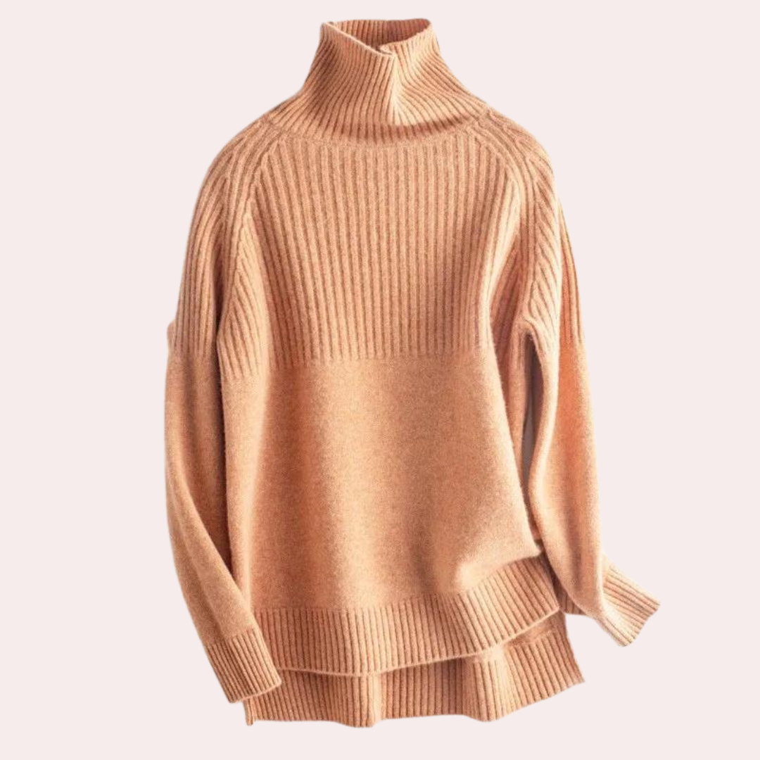 Luxuriöser Rollkragenpullover für Damen in eleganter Ausführung