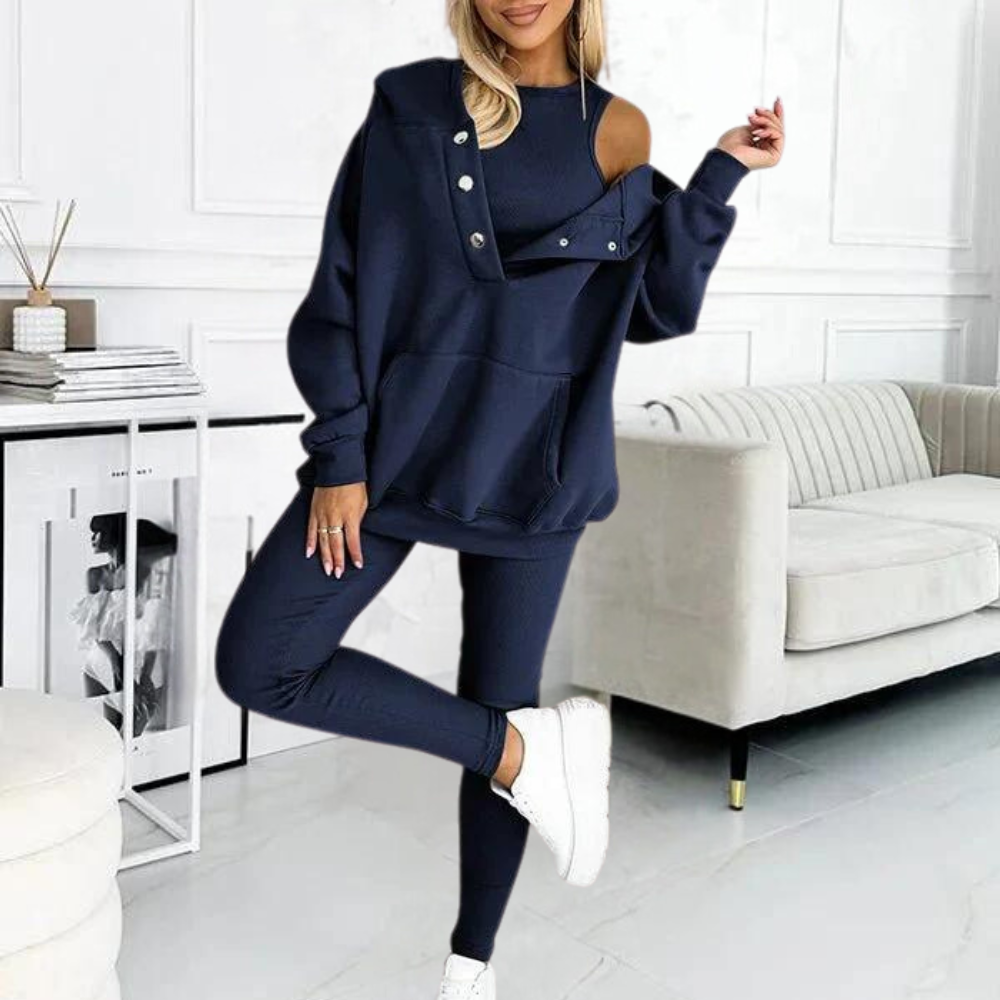 Casca – Luxuriöses Drei-Teile Komfort-Set für Damen