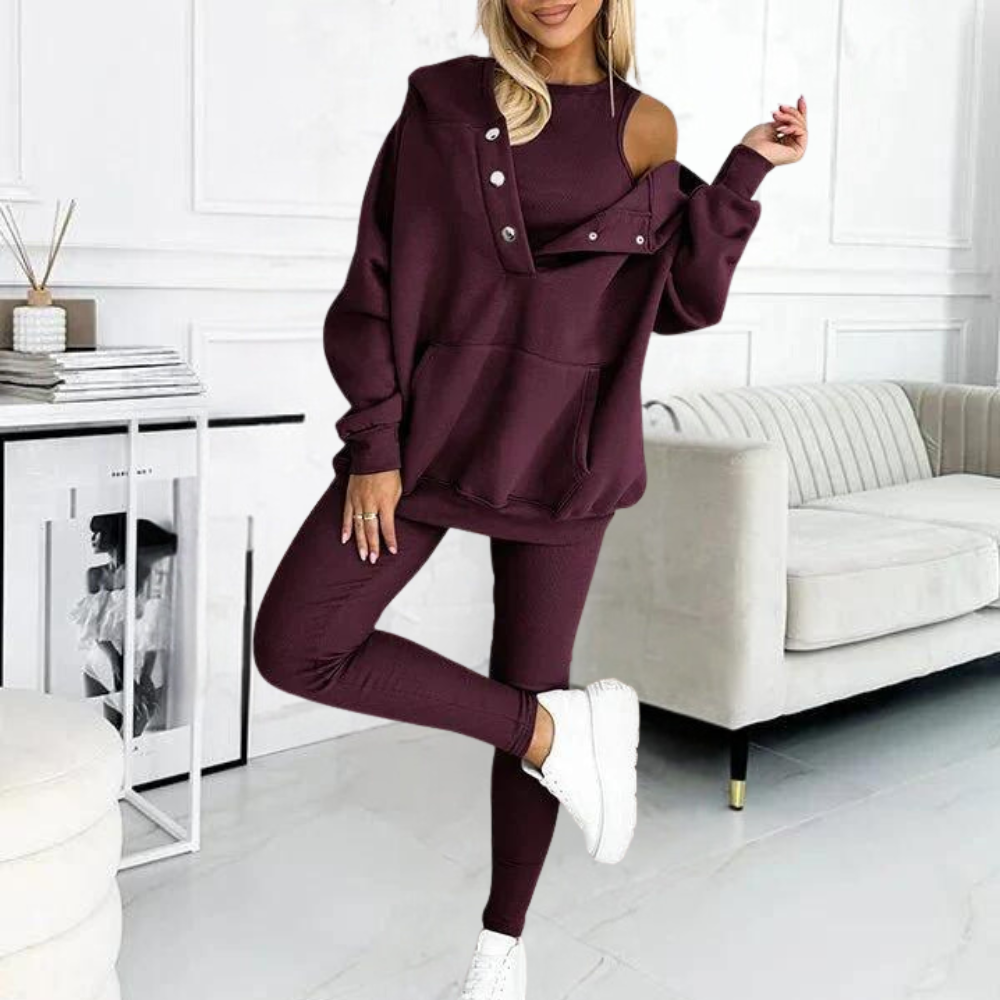 Casca – Luxuriöses Drei-Teile Komfort-Set für Damen