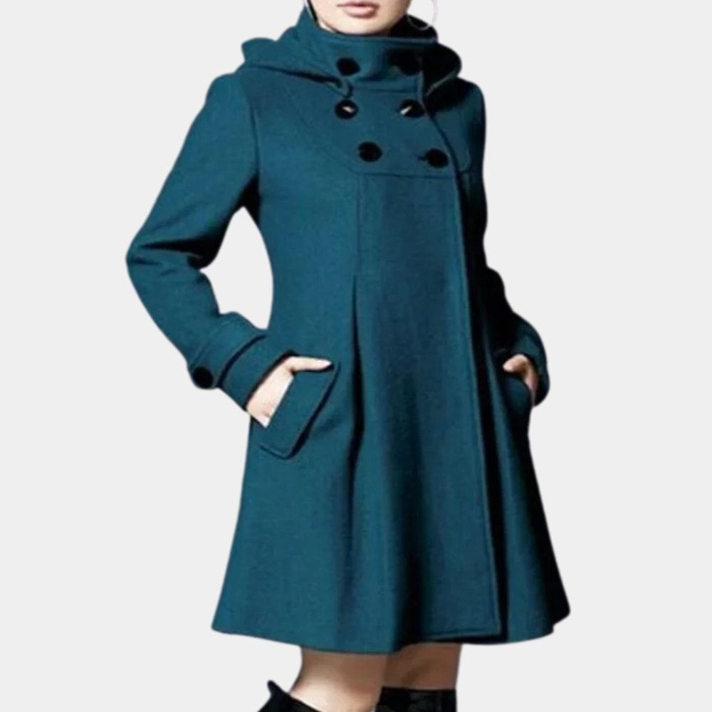 Krohn-e | gefütterte Jacke - eleganter Teal-Jacke mit Seitentaschen