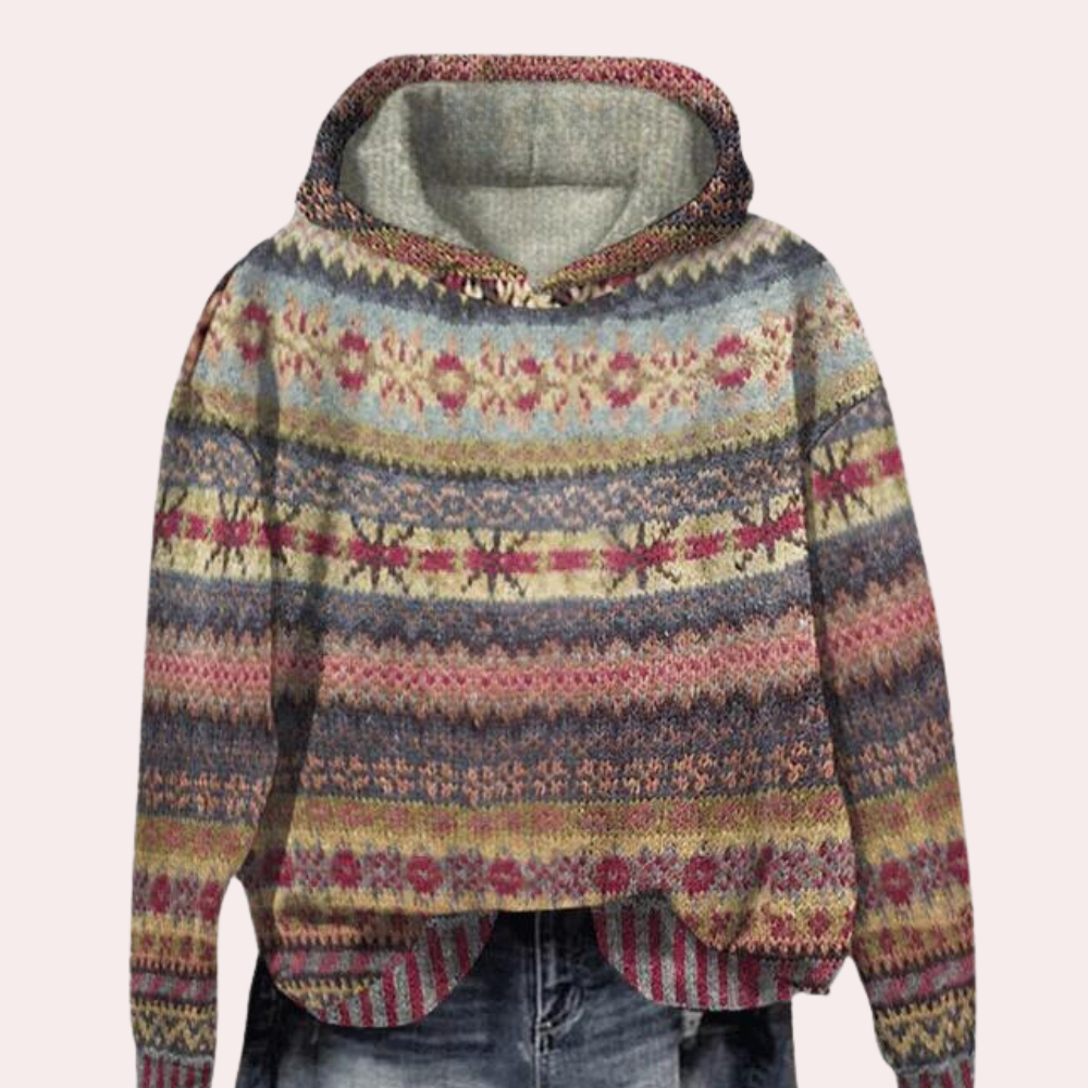 Krohn-e | Klassischer Chic Hoodie für Frauen für die Wintersaison