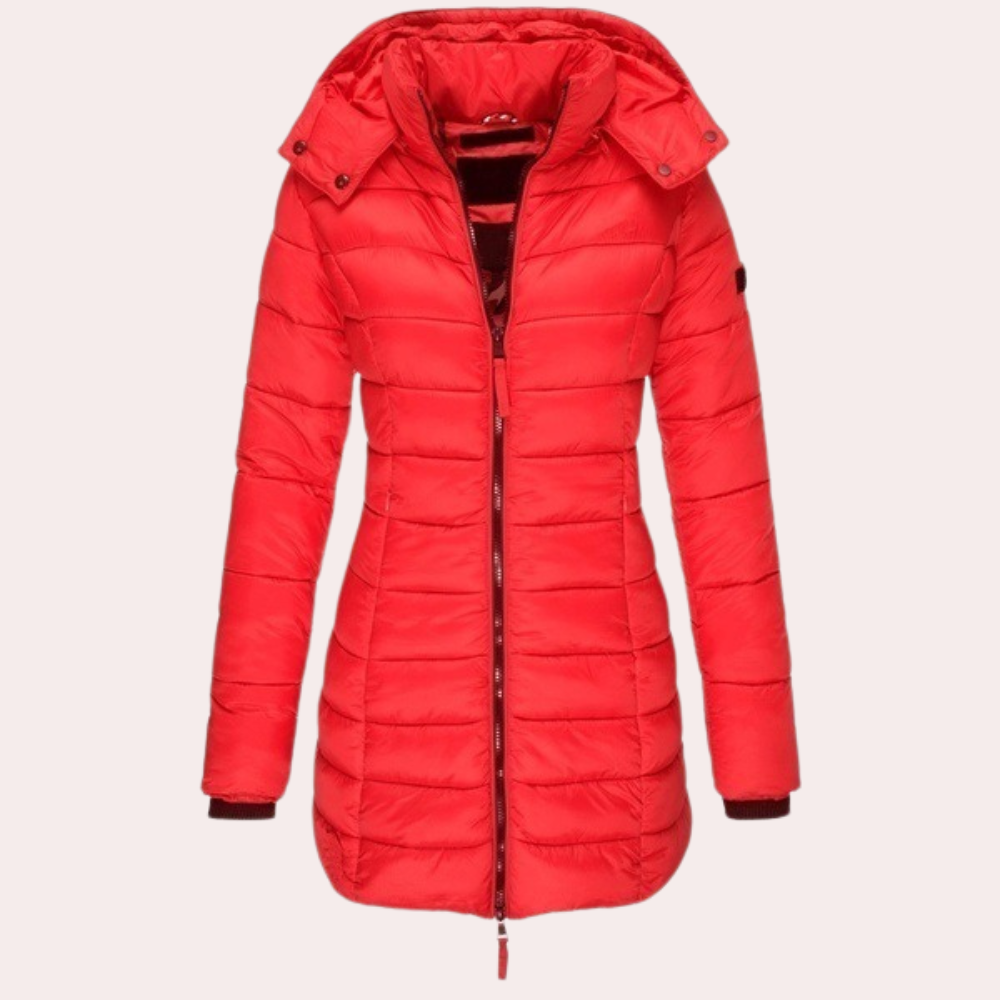 Krohn-e | Daunenjack - stilvolle lange gefütterte Jacke für den Winter