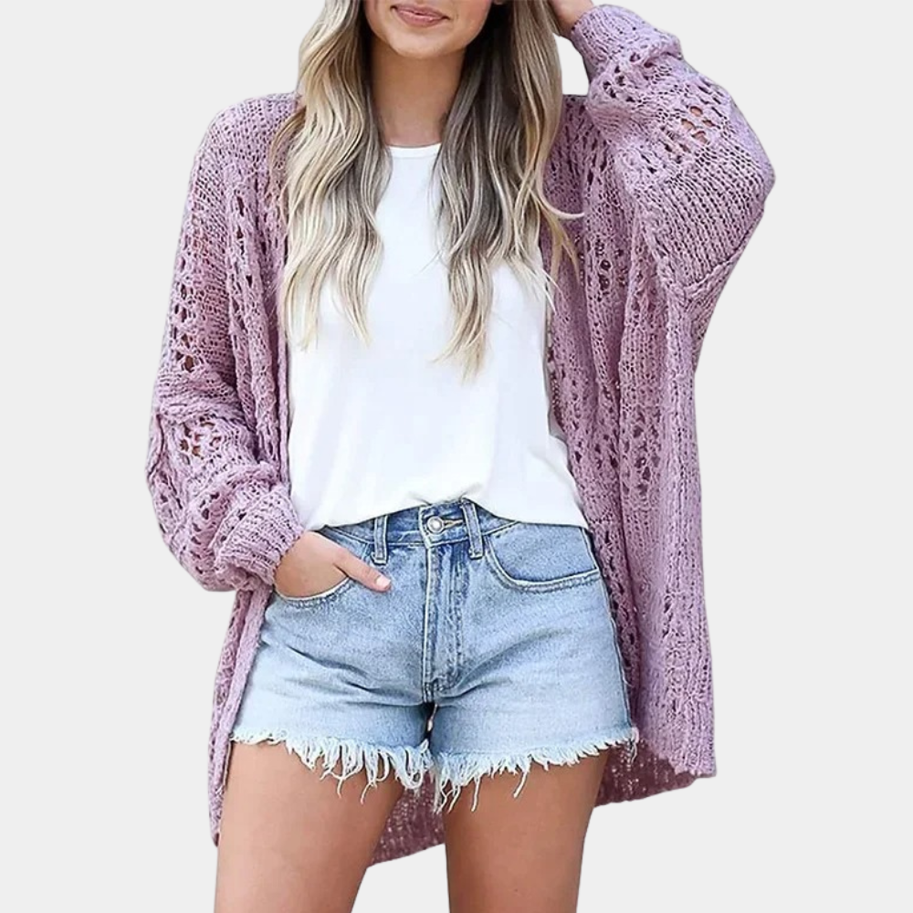 Elegante und weiche Damenstrickjacke Mireille