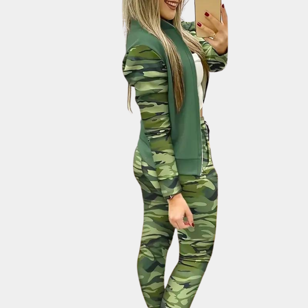 Adina: Moderner Winter-Sportanzug mit Reißverschluss –  stylischer Zweiteiler für entspannte Tage