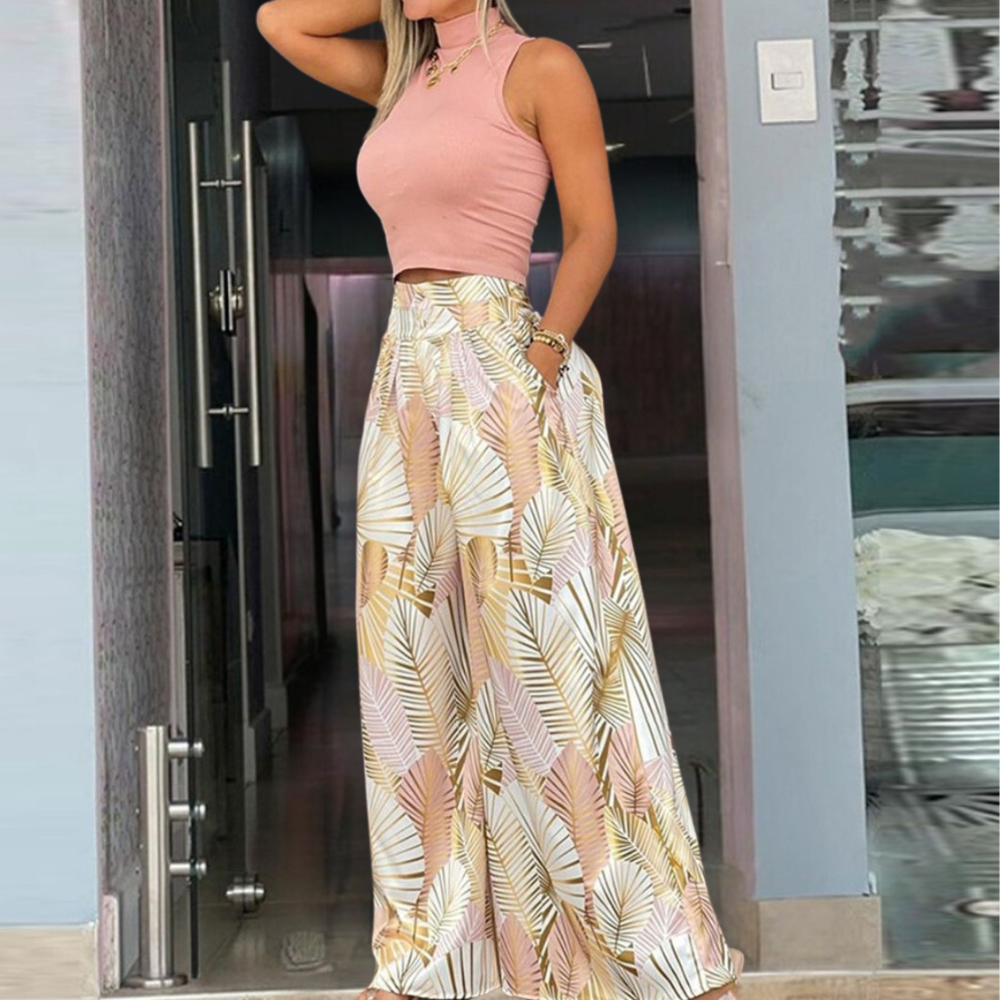 Damenhose Felice: Elegant, vielseitig, weites Bein