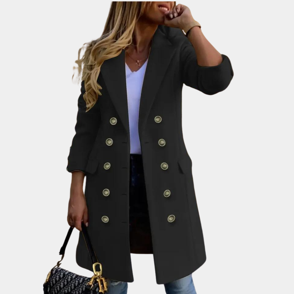 Damenjacke Katriina: Elegante, zweireihige Jacke für luxuriöses Aussehen