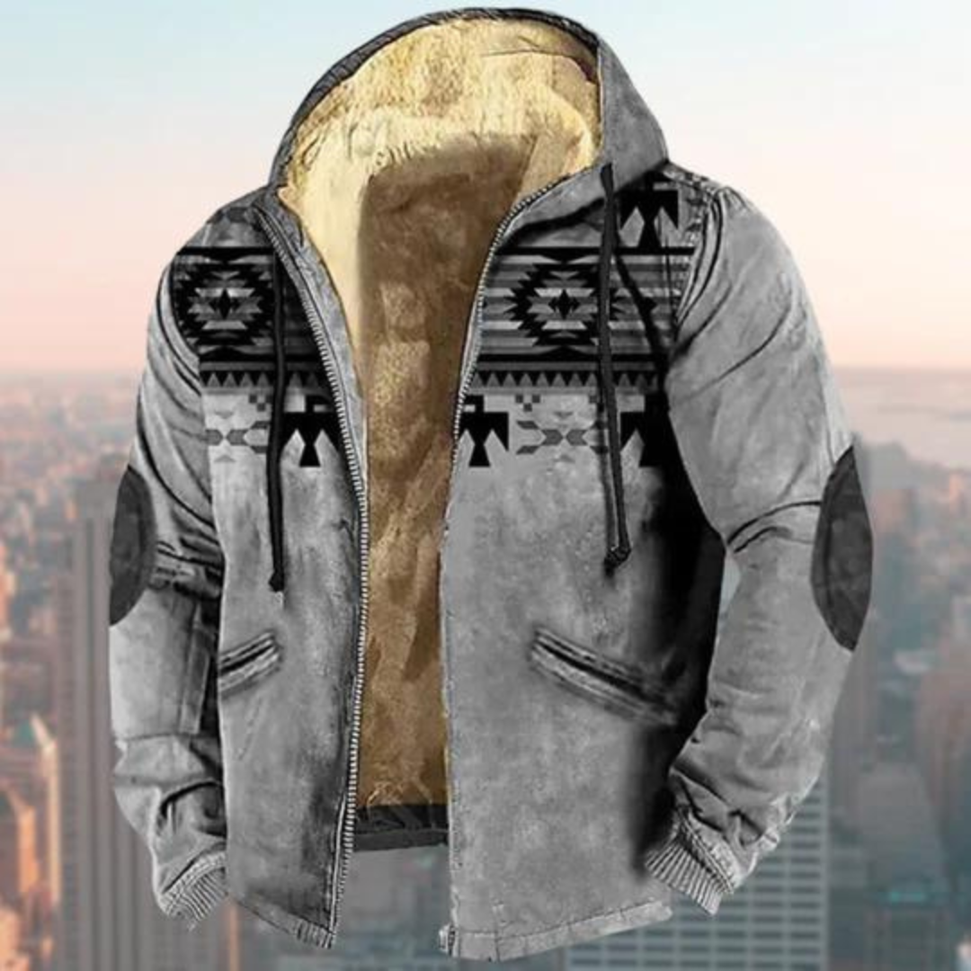 Moderne Herrenjacke mit Kapuze von Claus