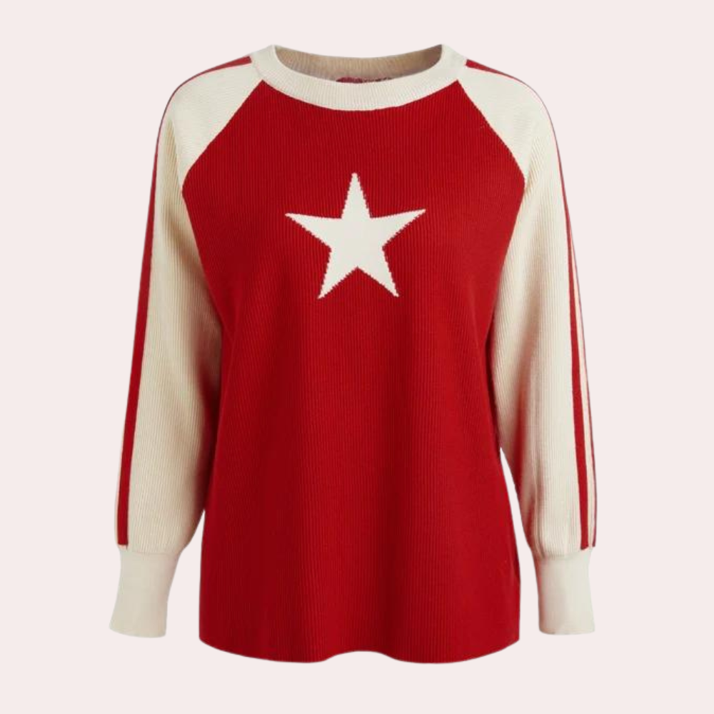 Yaretzi - Trendiger Damenpullover mit stylischem Sternendesign