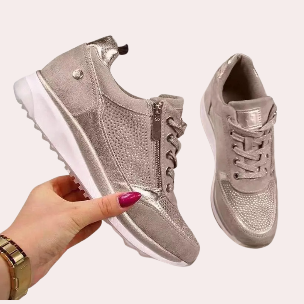 Stylische Damenschuhe Rodica mit modischem Reißverschluss