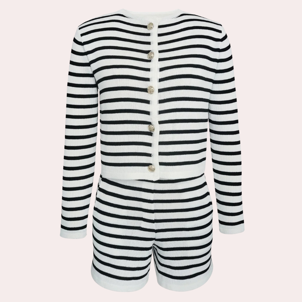 Elegantes Zweiteiliges Streifen-Set von Tassa für einen stilvollen Auftritt