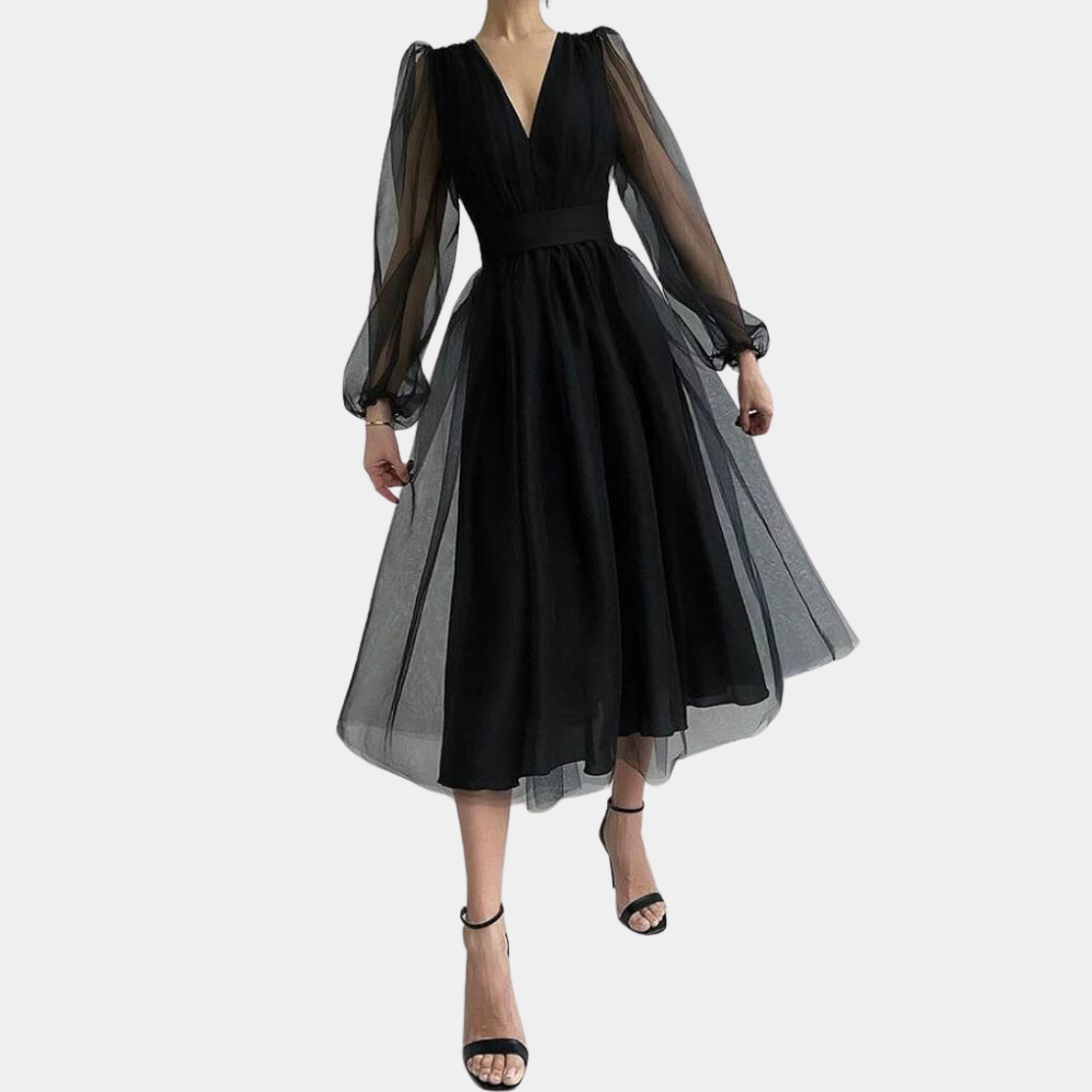 Edles Damen-Midikleid aus Tüll von Fudus