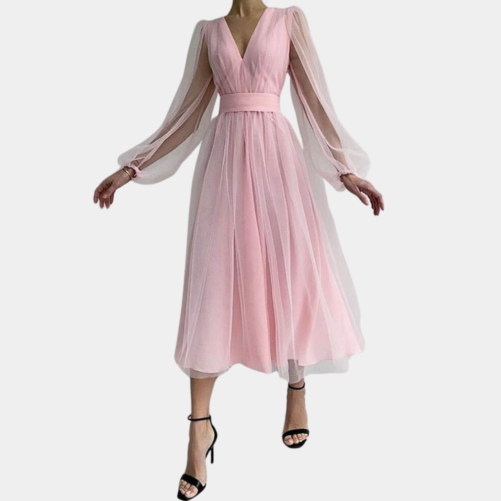 Edles Damen-Midikleid aus Tüll von Fudus