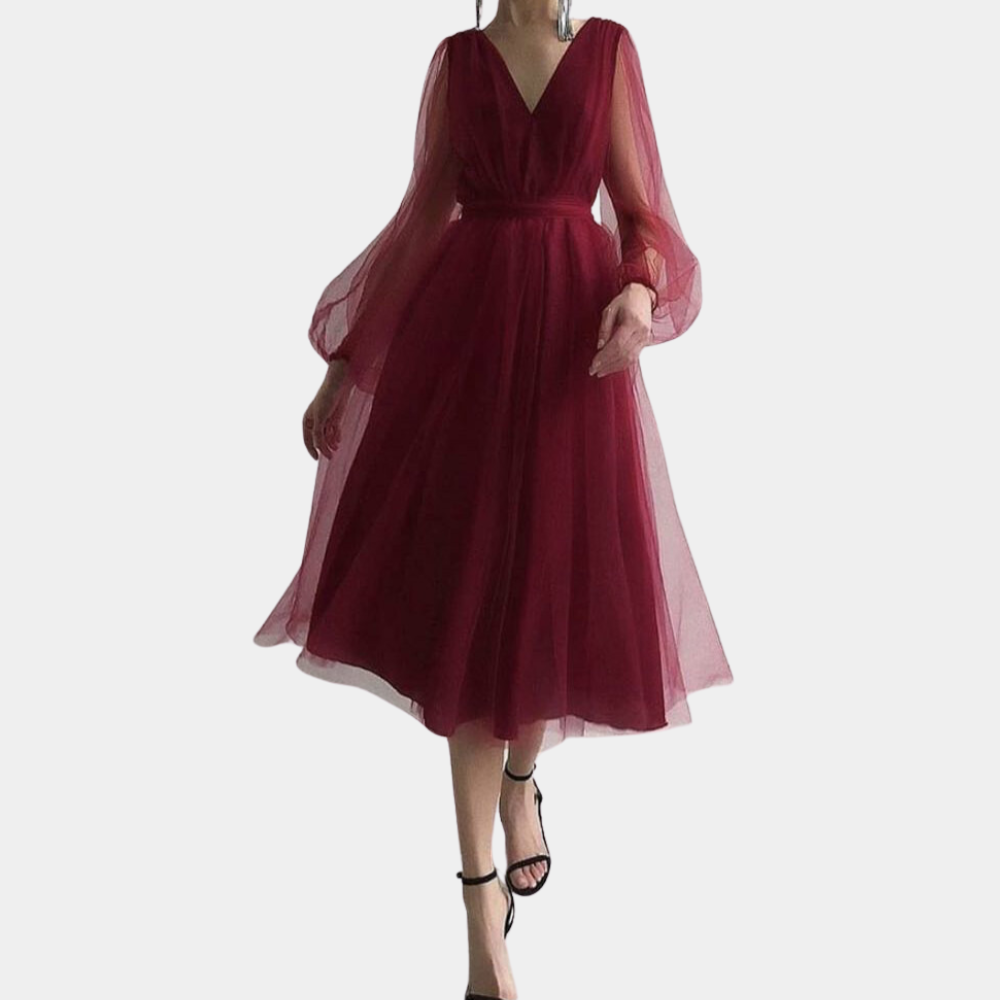 Edles Damen-Midikleid aus Tüll von Fudus