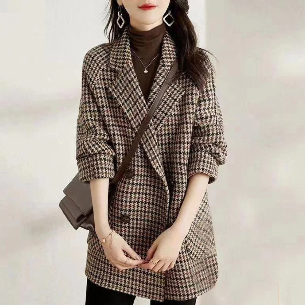Krohn-e | Elegante doppelte Damenjacke für die Herbstsaison