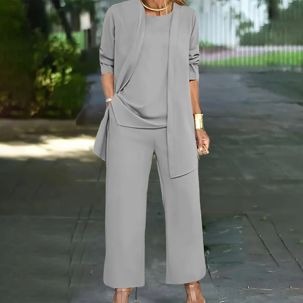 Elegantes 3-teiliges Casual-Set für Damen von Emma