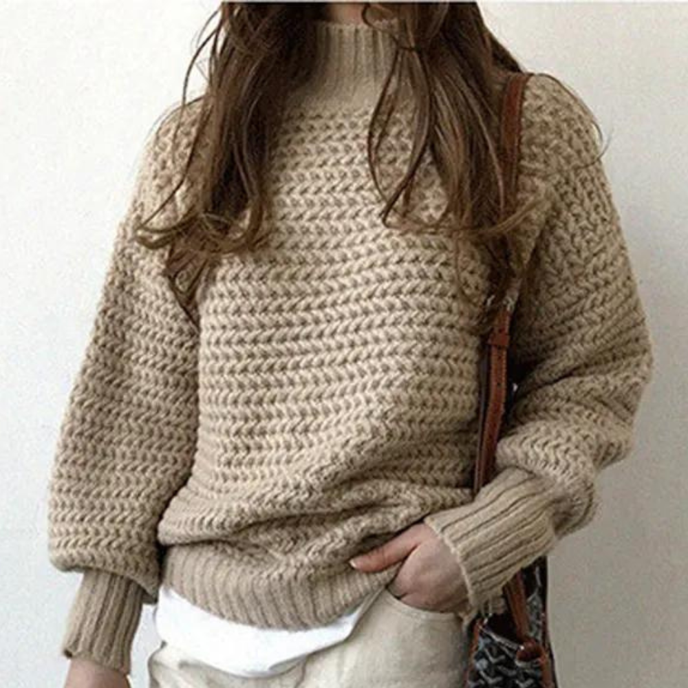 Hochwertiger Damenpullover Melina im eleganten Strickdesign