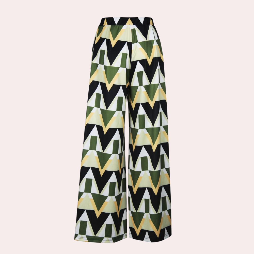Stilvolle, weit geschnittene Damenhose mit hoher Taille von Fisseha für einen modernen Look