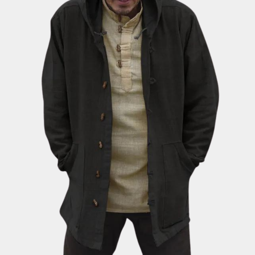 Herrenjacke mit Kapuzenpullover im modernen Codrut-Stil