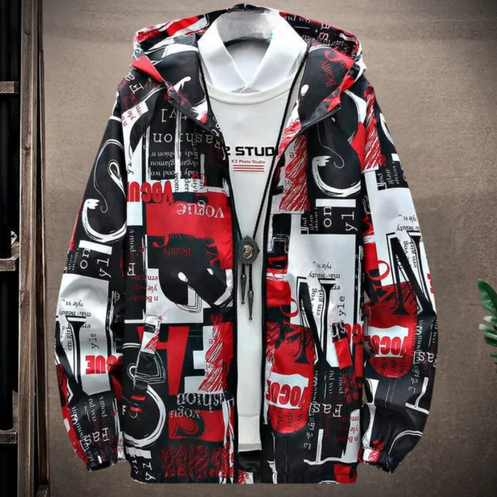 Leichte, stylische Dimitri Herren-Jacke mit Kapuze für die Stadt