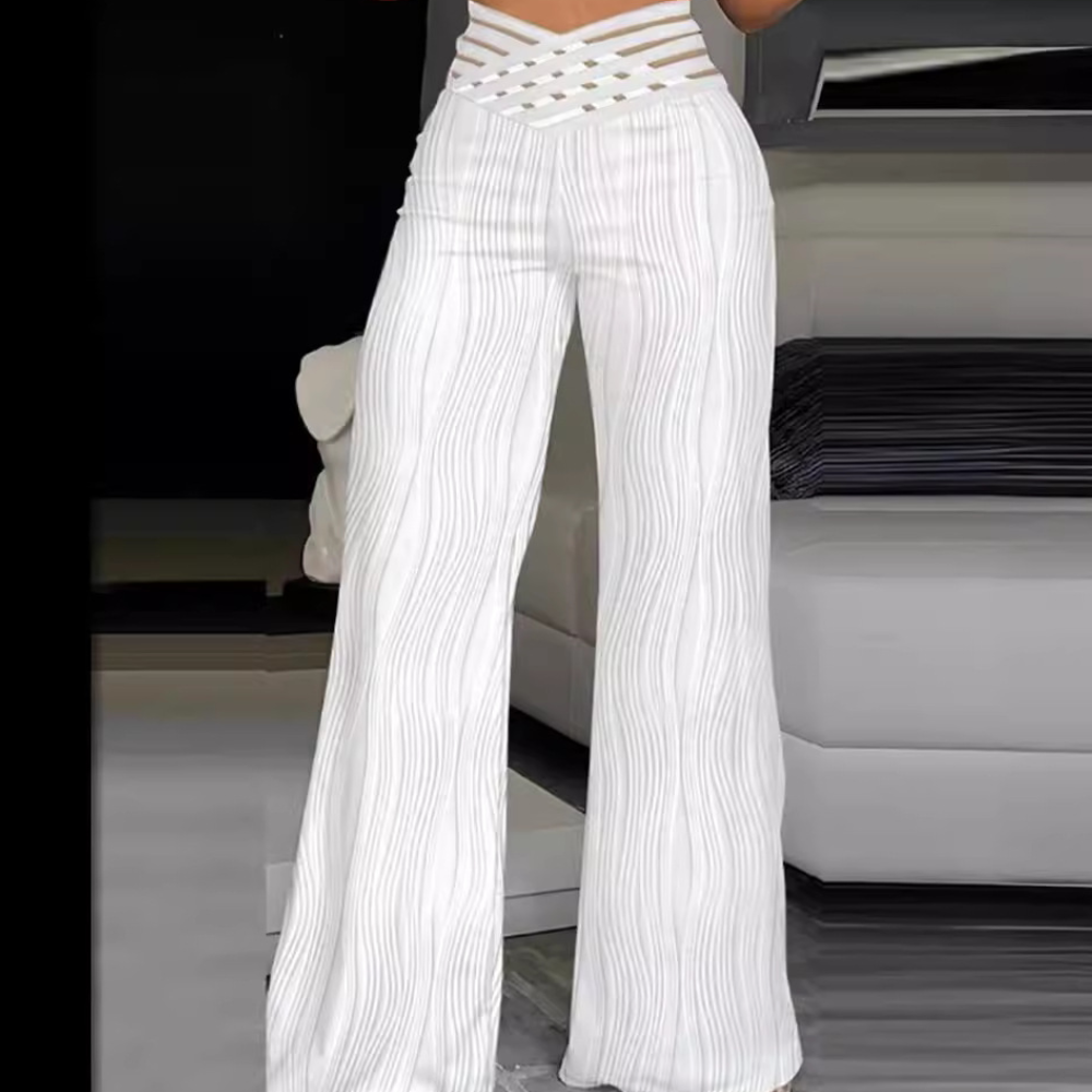 Stilvolle Damenhose mit hoher Taille von Halina – zeitlos elegant