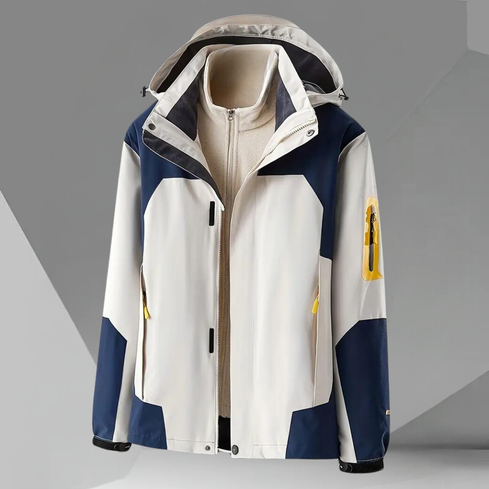 Moderner Windbreaker für Herren mit Kapuze von Eirik